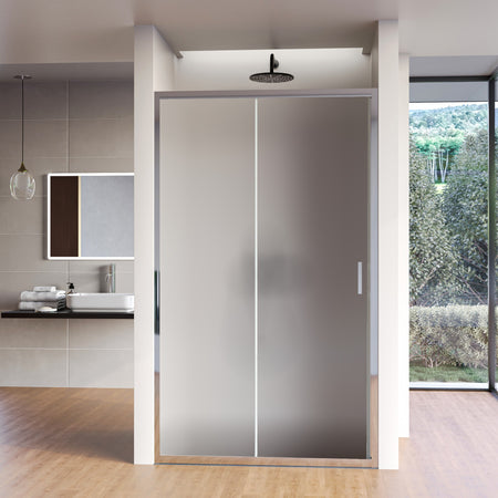 Porta doccia apertura scorrevole opaca 6mm H195 AGATA