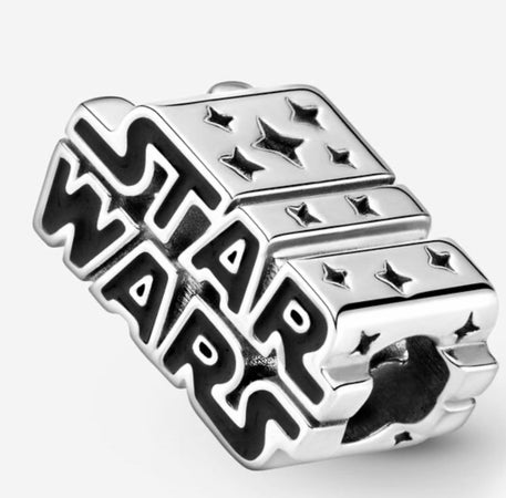 Pandora Star Wars, Charm in Argento con logo in 3D