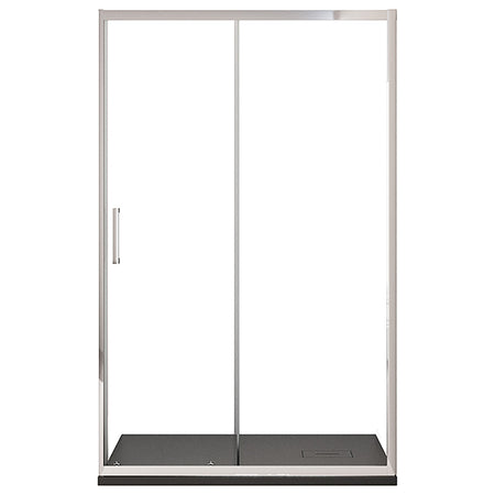 Porta doccia 1 anta scorrevole cromata anticalcare H195 6mm AGATA