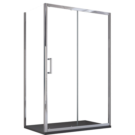 Box doccia due lati fisso più scorrevole trasparente AGATA