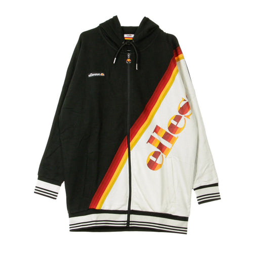ELLESSE Felpa Leggera Cappuccio Zip Donna Hoodie Full Zip Black da donna