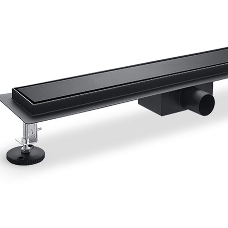 Canalina di scarico doccia Nera a pavimento 60cm