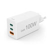 Hama 00201997 Caricabatterie per dispositivi mobili Computer portatile, Smartphone, Tablet Bianco AC Ricarica rapida Interno (HAMA Chager 2x USB-C 1x USB-A GaN 100W)