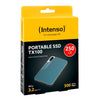 INTENSO SSD ESTERNO TX100 250GB USB 3.2 R/W 500MBS + CAVO USB-C + ADATTATORE USB-A