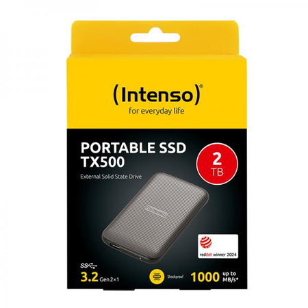 INTENSO SSD ESTERNO TX500 USB 3.2 2TB GEN 2x1 CABLE USB-C + ADAPTER USB-A 1000 MB/s