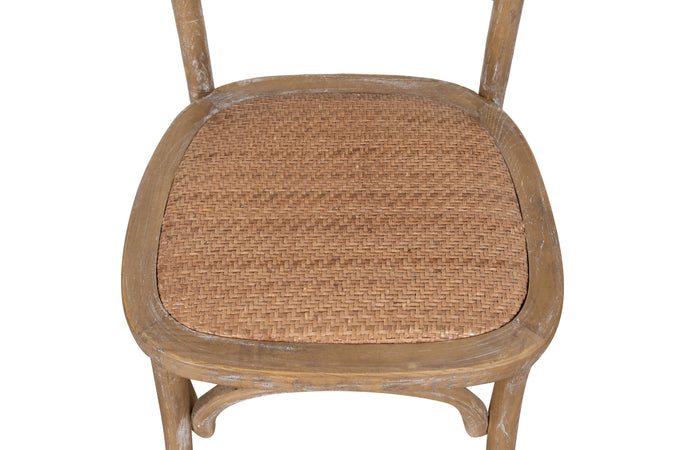 Biscottini Sedia Thonet Biscottini frassino massello rattan finitura invecchiata 45x50x88