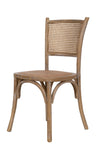 Biscottini Sedia Thonet Biscottini frassino massello rattan finitura invecchiata 45x50x88