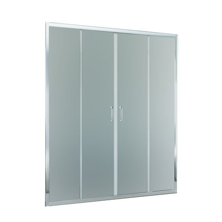 Porta doccia scorrevole ingresso centrale opaca 6mm H195 AGATA