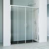 Porta doccia 2 ante scorrevoli cromata anticalcare H195 6mm AGATA