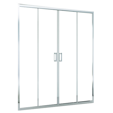 Porta doccia 2 ante scorrevoli cromata anticalcare H195 6mm AGATA