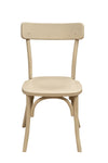 Biscottini Sedia Thonet in massello di frassino finitura Bianco L48xPR55xH88 cm larghezza