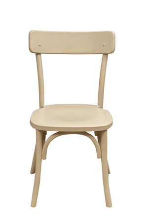 Biscottini Sedia Thonet in massello di frassino finitura Bianco L48xPR55xH88 cm larghezza