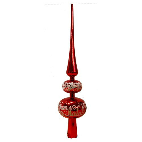 Puntale albero di natale Santa Claus Decor Rosso