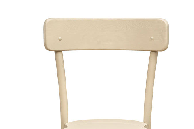 Biscottini Sedia Thonet in massello di frassino finitura Bianco L48xPR55xH88 cm larghezza