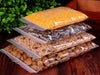 Set 6 Buste Trasparenti Alimenti Sacchetto Chiusura ZIP a Pressione 30x40 cm