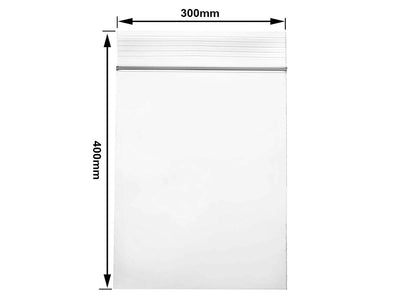 Set 6 Buste Trasparenti Alimenti Sacchetto Chiusura ZIP a Pressione 30x40 cm