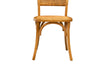 Biscottini Sedia Thonet in massello di frassino e seduta rattan finitura Naturale L45xPR50xH88 cm