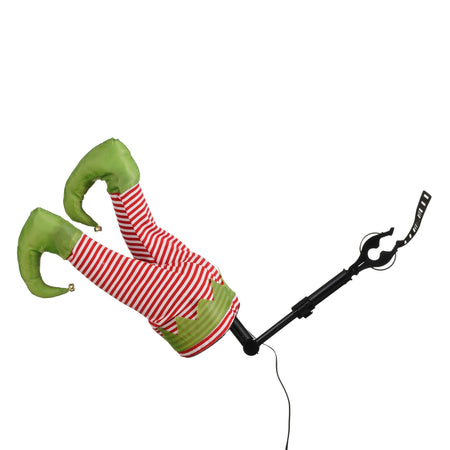 Adattatore con gamba animata , Decorazione per Albero, Vetrine, Presepe h 35cm