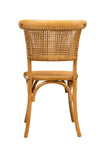 Biscottini Sedia Thonet in massello di frassino e seduta rattan finitura Naturale L45xPR50xH88 cm