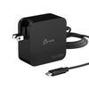 j5create Caricatore GaN PD USB-C a 2 porte da 102 W con spine CA intercambiabili (102W GAN PD USB-C 2-PORT - CHARGER CHANGEABLE AC PLUGS)