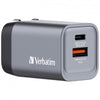 VERBATIM CARICATORE DA PARETE GNC-35 GAN CHARGER 2 PORT 35W USB A/C (EU/UK/US)