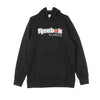 REEBOK Felpa Cappuccio Uomo Classics International Red Button Hoodie Black da uomo