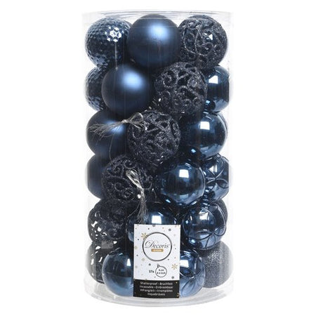 Pallina albero Amicasa 9020810 Sfera Mix Night blu