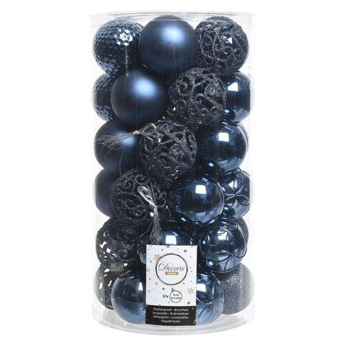 Pallina albero Amicasa 9020810 Sfera Mix Night blu