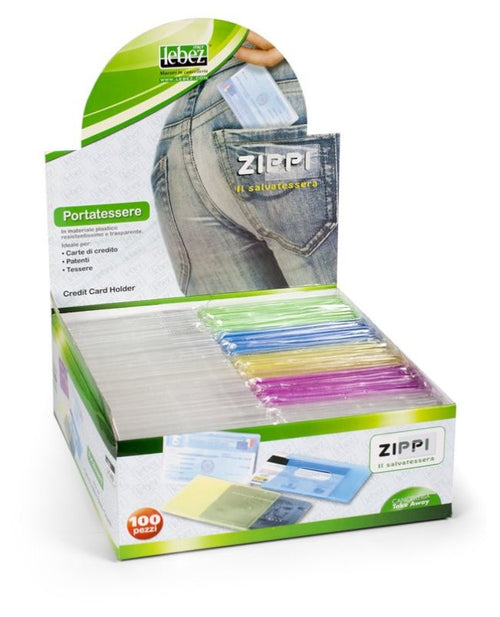 Lebez Portatessere In Plastica Rigida Assortiti Trasparenti E Colorati 3140 1 pezzo