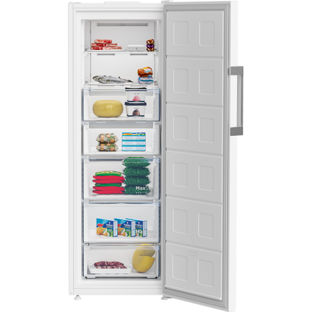 Beko Congelatore Verticale 291lt E 7scomparti Bianco B3rfne294w