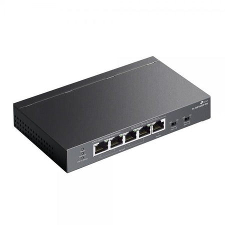 TP-Link TL-SG1005P-PD switch di rete Gigabit Ethernet [10/100/1000] Supporto Power over Ethernet [PoE] Nero (TP-Link TL-SG1005P-PD V1 - Switch - unmanaged - 4 x 10/100/1000 [PoE+] + 1 x 10/100/1000 [