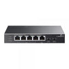 TP-Link TL-SG1005P-PD switch di rete Gigabit Ethernet [10/100/1000] Supporto Power over Ethernet [PoE] Nero (TP-Link TL-SG1005P-PD V1 - Switch - unmanaged - 4 x 10/100/1000 [PoE+] + 1 x 10/100/1000 [