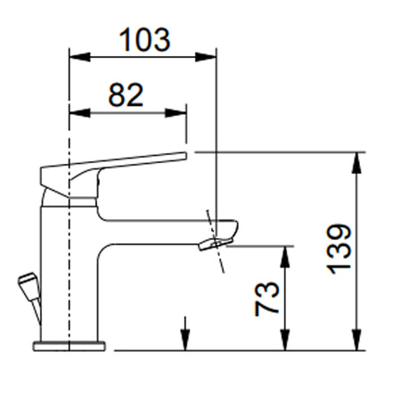 Set miscelatori lavabo e bidet cromati Funky pilette incluse