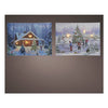 Paesaggio natalizio Kaemingk 486573 Quadro Led Assortito