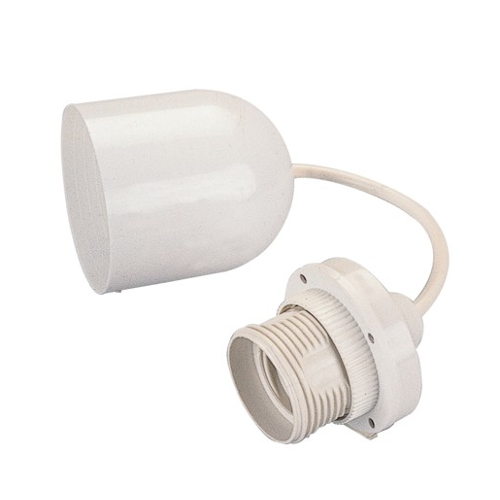 POLY POOL Portalampada Con Cavo Fissaggio a Soffitto E27 Bianco