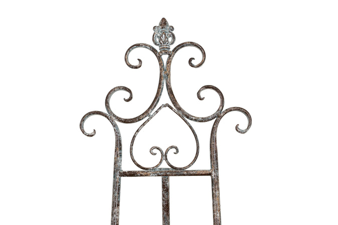 Biscottini Biscottini Portaquadro Cavalletto Treppiedi Ferro Battuto Ruggine Arte 53x96x150