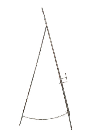 Biscottini Biscottini Portaquadro Cavalletto Treppiedi Ferro Battuto Ruggine Arte 53x96x150