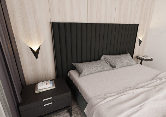 Applique Minimal Triangolare 1 Luce Indiretta Form In Acciaio Nero