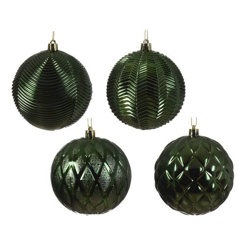 Pallina albero Kaemingk Sfera Pine Green Assortito 10 cm
