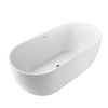 Vasca da bagno ovale moderna design centro stanza 170x80 SUPERBA