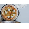 Forno per Pizza Pietra Refrattaria 1200W Timer Termostato 2Palette in Legno Nero
