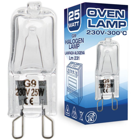 LAMPADA FORNO 300° ATTACCO G9 25 W 230V UNIVERSALE