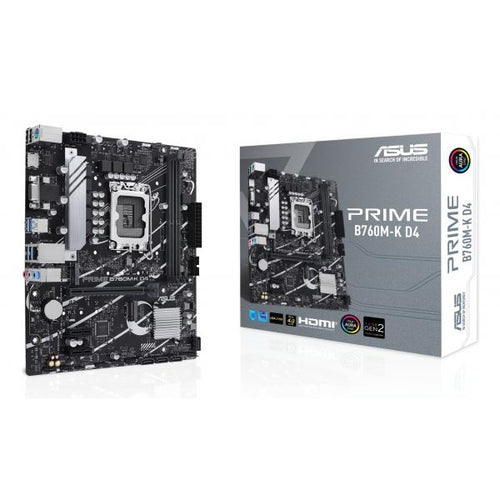 ASUS MB B760, LGA 1700, PRIME B760M-K D4, 90MB1DS0-M1EAY0