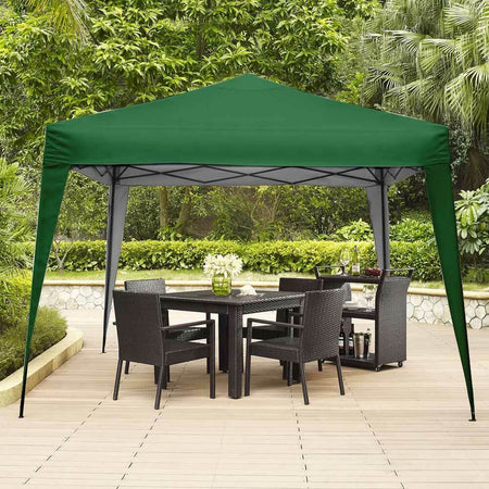 Gazebo 3x3 Pieghevole Verde Impermeabile Pieghevole Tendone Giardino Con Sacca