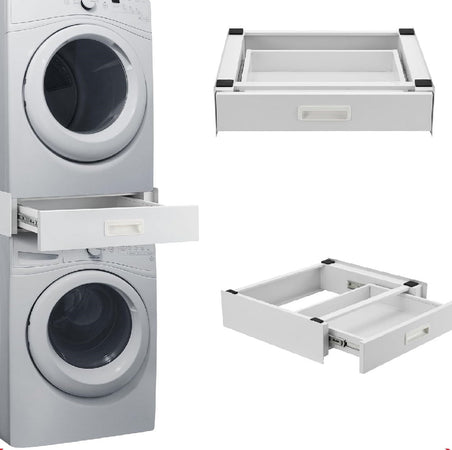 Supporto Universale per Lavatrice e Asciugatrice con Cassetto Estraibile - 100KG