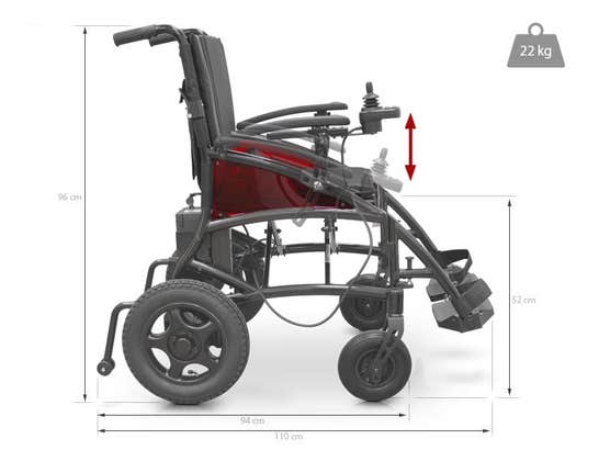 Carrozzina elettrica pieghevole BASIC ULTRALIGHT