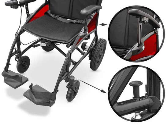 Carrozzina elettrica pieghevole BASIC ULTRALIGHT