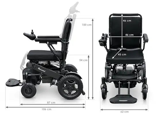 Sedia a rotelle elettrica pieghevole automatica Elite Ultramatic