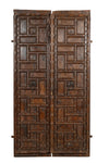 Biscottini Porta portone in legno massello e ferro da interno o da esterno vecchia e antica medievale scorrevole