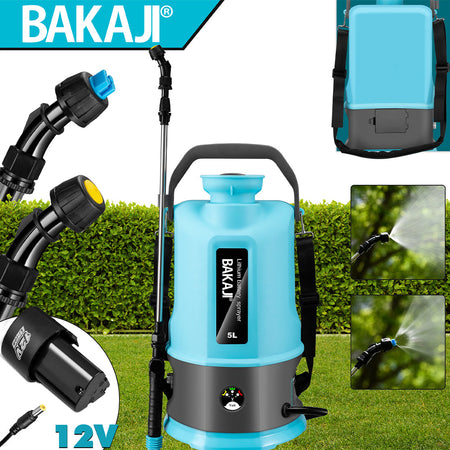 Nebulizzatore a Batteria 5 Litri Senza Fili Spruzzatore Giardino Pressione